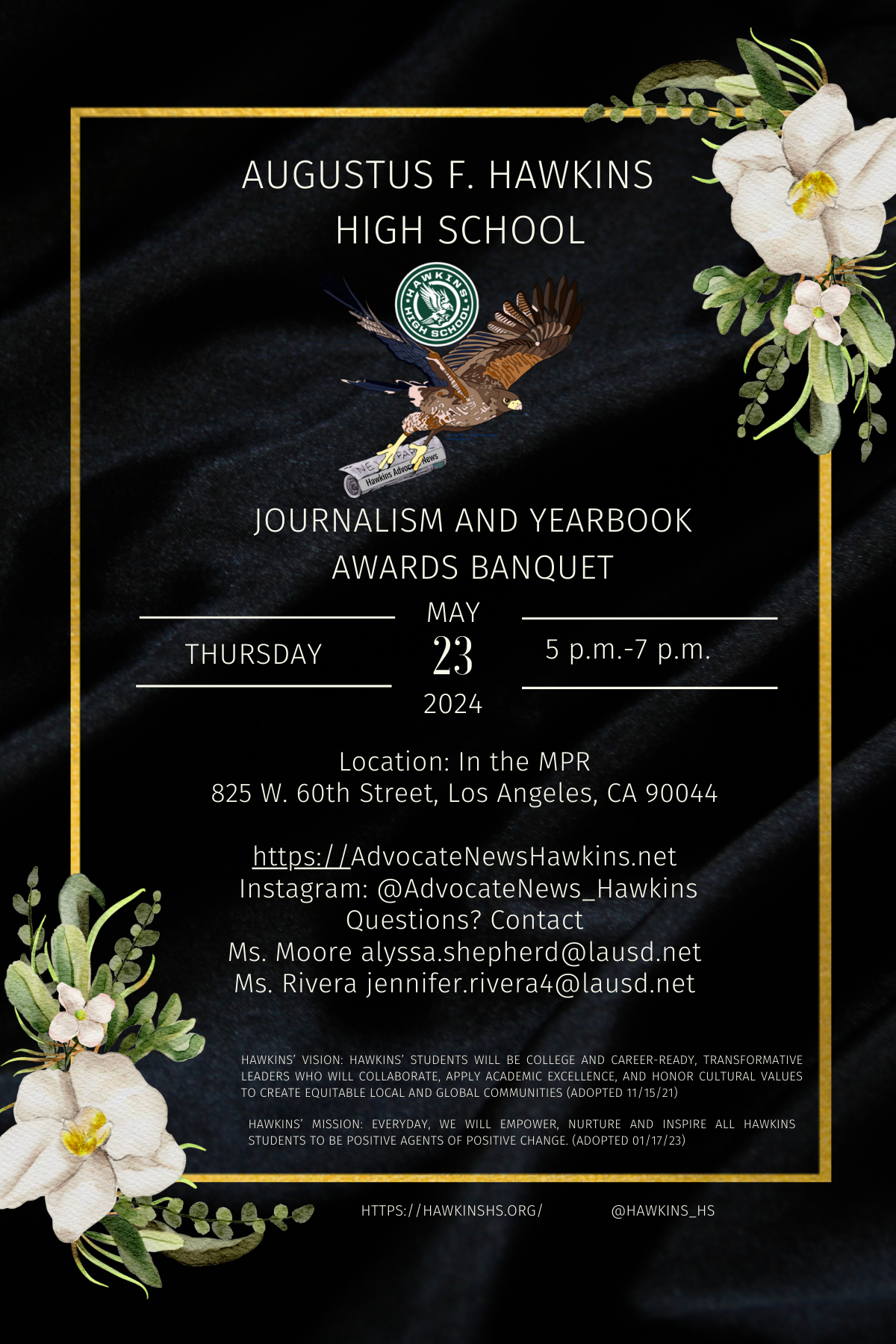 3rd Annual Journalism and Yearbook Awards Banquet
