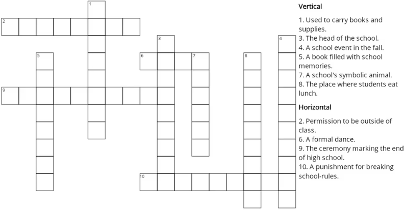 Hawkins High: Soaring Through School Life Crossword Puzzle!