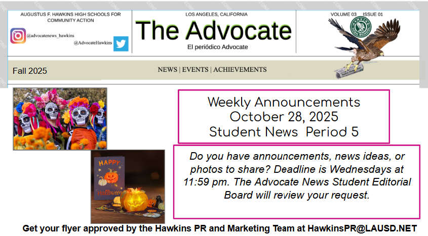 Broadcast News Week of October 28