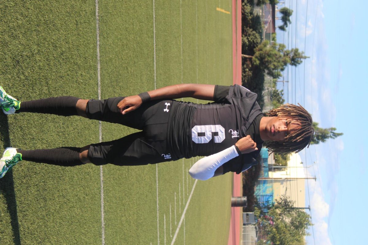 Tyler Cleveland, cornerback for Hawkins HS varsity football team, class of 2026. 