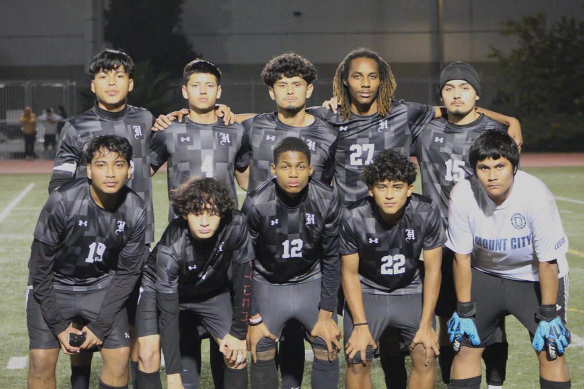Boys starting 11 for the varsity, showing confidence before the game