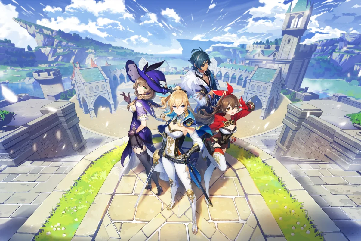 These are some main characters in Genshin Impacts beginning cut-scenes. 